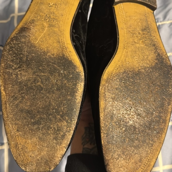 Size 11 men\'s velvet Gucci loafers main image 4